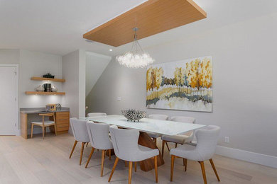 Example of a trendy dining room design in Vancouver