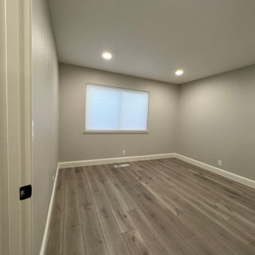 Home Remodel/ One Bath/paint/popcorn removal/LED Can lights/baseboards/Flooring