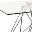 Hairpin Black and Glass Table