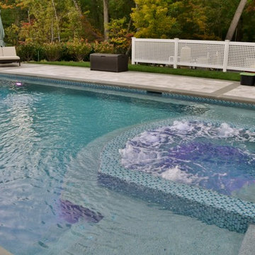 Livingston NJ Inground Pool and Spa Design