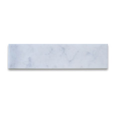 2"x8" Carrara White Marble Tile Honed Carrera, Set of 900