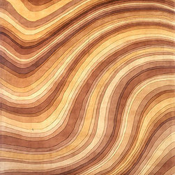 Retro Waves 2' x 3' Rug - Area Rugs