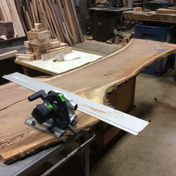 Walnut Industrial Table - Dining Tables