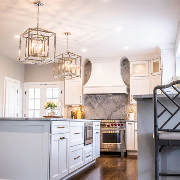 Super White Marble Kitchen