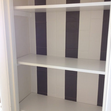 Tiled Back Wall of Closet