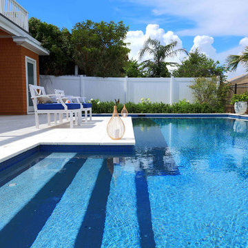 Amelia Island Coastal Contemporary Backyard
