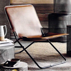 Roost Ludlow Leather Folding Chair - Armchairs And Accent Chairs