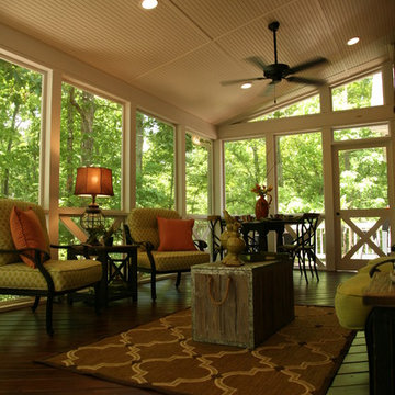 The best interior designed screened porch in Westchester GA