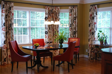 Photo of a traditional dining room in Charlotte.