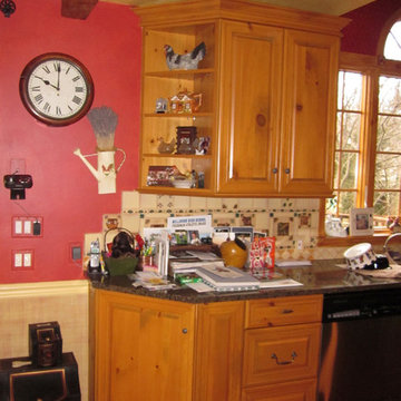 Short Hills, NJ Faux Painting Kitchen Cabinet Renovation