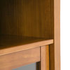 Warm Shaker Solid Wood 39" Rustic Medium Storage Media Cabinet, Honey Brown