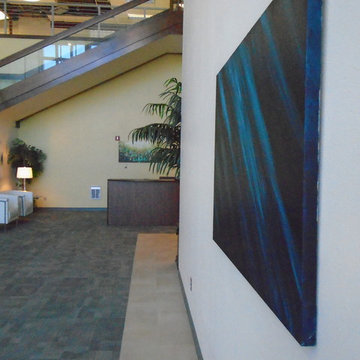 Before & After - Commercial Building Lobby Staging in Albuquerque, NM
