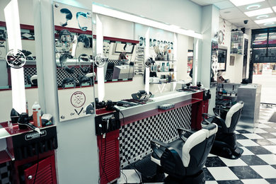 Modern hairdresser bespoke mirrors