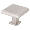 Weslock WH-9461 9460 1-1/4 Inch Square Cabinet Knob - Nickel