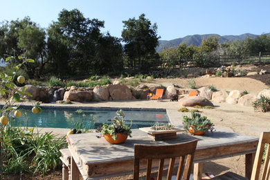 Pool - shabby-chic style pool idea in Los Angeles