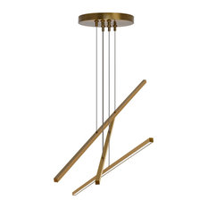 Tech Lighting 700LSESN3-LED930 Essence 3 Light 50"W 3000K LED - Aged Brass