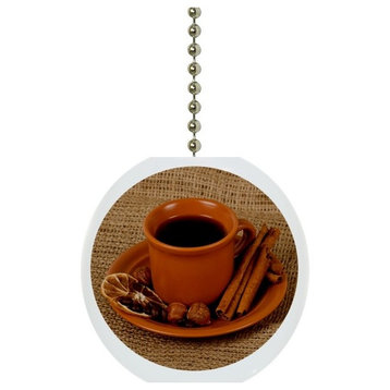 Coffee and Cinnamon Ceiling Fan Pull