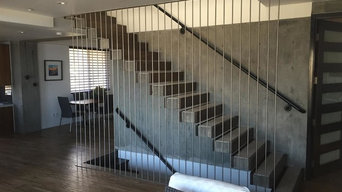 Modern Vertical Railing in Laguna Beach