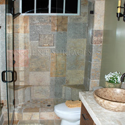 Master Bathrooms in antique limestone - Products