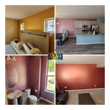 Metallic wall paint