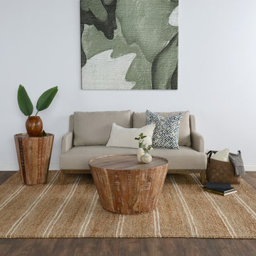 Keswick White Linen Sofa