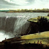 Western Branch of Niagara Falls, 1802 Canvas Replica Framed Painting, Small