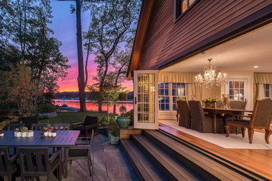 Inspiration for a coastal home design remodel in Portland Maine