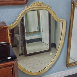 Antique Shield Wall Mirror - Wall Mirrors