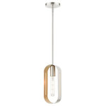 Livex Lighting - Livex Lighting 45761-91 Rave, 1 Light Pendant, Brushed Nickel/Satin Nickel - Inspired by Scandivian design, the Rave collectionRave 1 Light Pendant Brushed Nickel Hand UL: Suitable for damp locations Energy Star Qualified: n/a ADA Certified: n/a  *Number of Lights: 1-*Wattage:60w Medium Base bulb(s) *Bulb Included:No *Bulb Type:Medium Base *Finish Type:Brushed Nickel