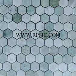 MH-27 HEXAGON MING GREEN - Mosaic Tile