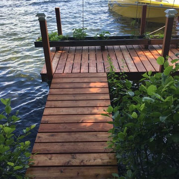 Custom dock in Raymond, Me