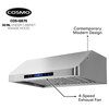 Cosmo Modern Under-Cabinet Range Hood, Touch Screen, 30"