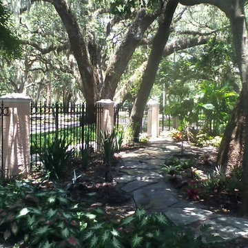 Landscaping with stone