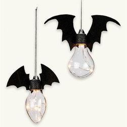 Bat Bulbs (Set Of 2) - Holiday Accents And Figurines