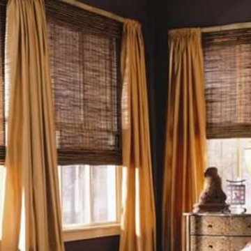 Typical Woven Wood Blinds Installed