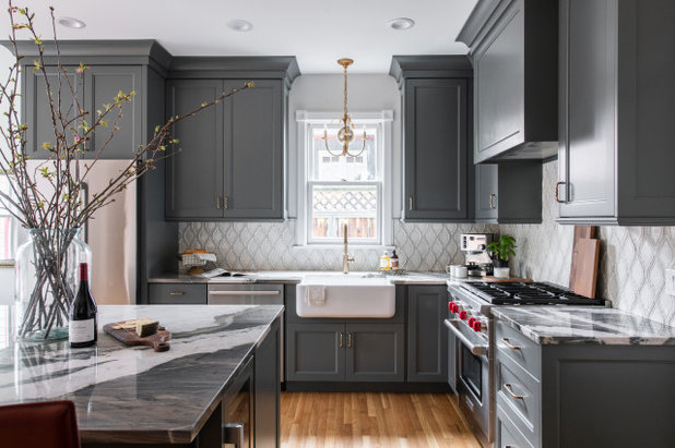 Transitional Kitchen by Maven Home Interiors