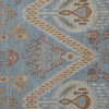 Hand-Knotted Light Blue Ikat Design Oriental Rug, 4x6