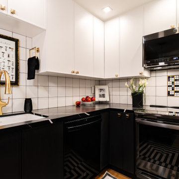 Black & White Modern Kitchen