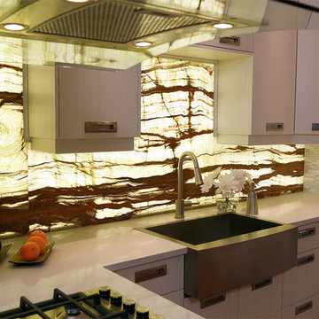Onyx Backsplash Kitchen