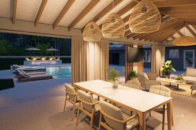 Covered Terrace Addition with Custom Outdoor Living Space | Westchester, Miami