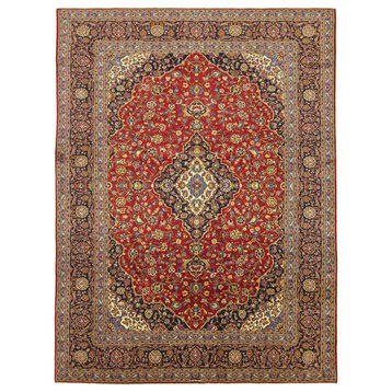 Persian Rug Keshan 13'9"x10'1" Hand Knotted