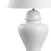 Sagwa Ceramic/Iron Modern Classic LED Table Lamp, White