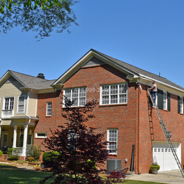 Half-Round Gutter Repair Work Duluth Geirgia