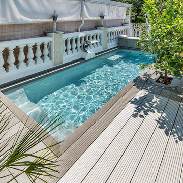 Holzpool mit Folienauskleidung - Sonderkonstruktion