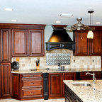 Black Concrete Counter Tops - Traditional - Kitchen - Tampa - by ...