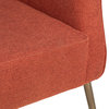 Liza Cotton Blend Upholstered Occasional Chair, Red