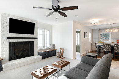 Elegant living room photo in Minneapolis