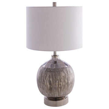 Allie Contemporary Pearlized Glass Table Lamp