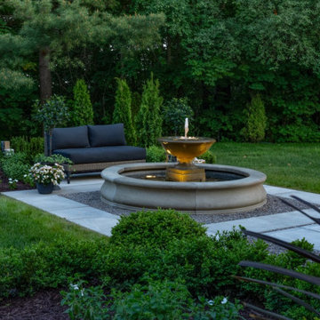 Landscaped Expansion Patio with Personalized Fountain