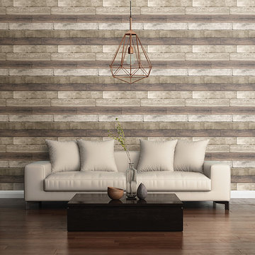 Weathered Plank Rust Wood Texture Wallpaper